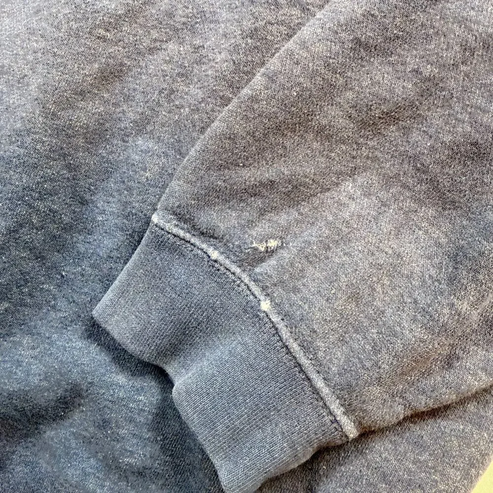 Nike Vintage Blue Heather Mini Swoosh Pullover Hoodie Mens Size Large